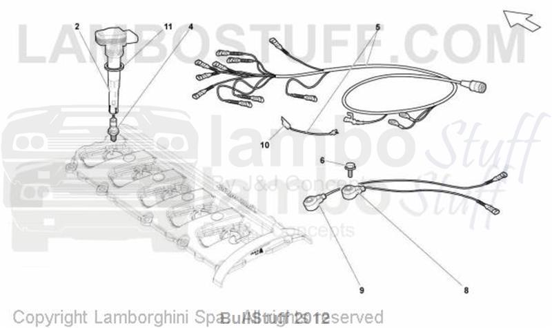 2008 Lamborghini GALLARDO SUPERLEGGERA ENGLAND SYSTEM IGNITION (905.01.00)